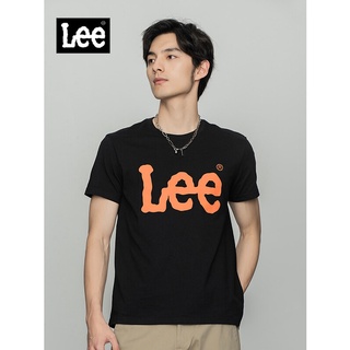 สินค้าใหม่ Lee2022 ฤดูใบไม้ผลิและฤดูร้อนผลิตภัณฑ์ใหม่รุ่นมาตรฐาน multicolor การพิมพ์เสื้อยืดแขนสั้นผู้ชาย LMT0015903RX-K