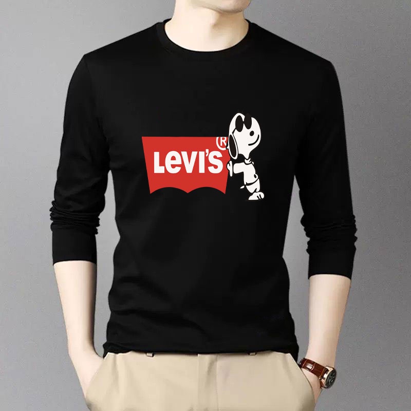 ⭐TL-187⭐ เสื้อยืดแขนยาวแฟชั่นสาวหนุ่มเรียบง่าย ใส่สบาย ลายการ์ตูนน่ารัก มีไซส์ครบ ปลีกและส่ง