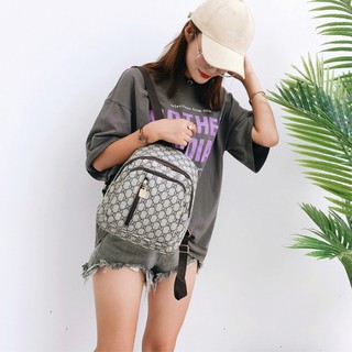 ดาวพร้อมกระเป๋าสะพาย กระเป๋า กระเป๋าเป้ กระเป๋าสะพายหลัง backpack no.b01 black