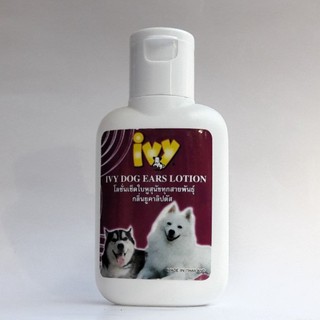 ไอวี่ Ivy น้ำยาเช็ดหูสุนัข โลชั่นเช็ดใบหูสุนัข Dogs Ears Cleaner กลิ่นยูคาลิปตัส ขนาด 60 มิลลิลิตร cc.