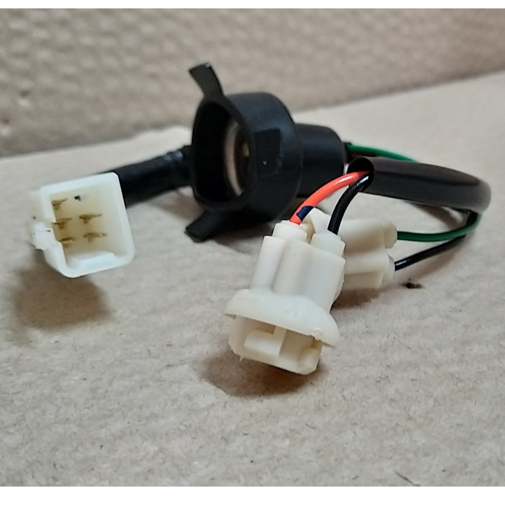 ขั้วไฟหน้า+ยางครอบ 3 ขั้ว ทั้งชุด เวฟ-เเซด WAVE 100Z ปี 2006, เวฟ 125-อาร์ WAVE 125-R # 1310-042-00