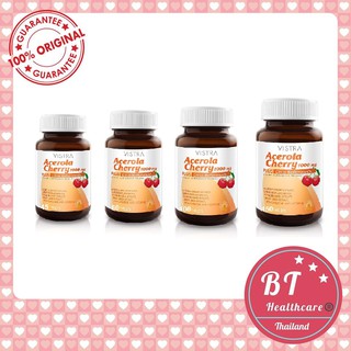 🔥 อายุยาวทุกขนาด หมดอายุปี2023 🍒Vistra Acerola Cherry 1,000 mg วิสตร้า อะเซโรล่า 45 / 60 / 100 / 150 เม็ด