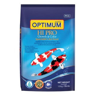 Optimumไฮโปร Growth &amp; Color อาหารปลาคาร์พ ขนาด 7 กก. | Optimum Hi Pro Growth &amp; Color Medium Pallet 7 kg