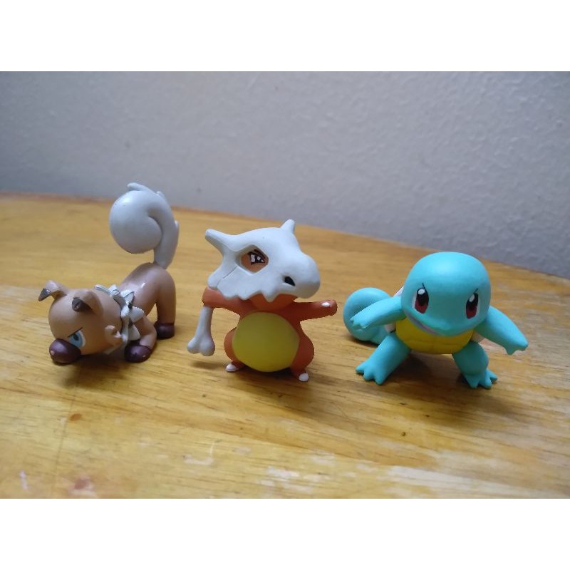 Tomy Pokemon Rockruff, Cubone และ Squirtle