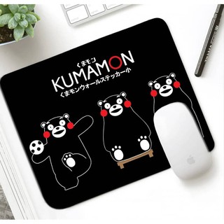 KUMAMON แผ่นรองเม้าส์ แผ่นรองเมาส์ เมาส์ สี่เหลี่ยม ลาย KUMAMON B ขนาด 21 x 26 cm สวยงาม น่าใช้งาน งานดี PMYL