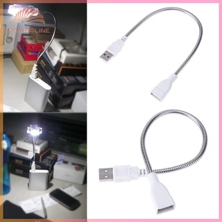 usb male to female อะแดปเตอร์ขยายสายเคเบิ้ลไฟ led โลหะยืดหยุ่น