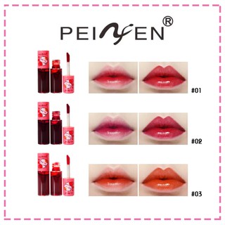 (ลิปทินท์ สีสดชัด เข้มข้น ) LIP water tint GLAIR PEIYEN P7068