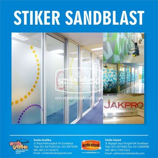 สติกเกอร์ พิมพ์ลาย SANDBLAST /