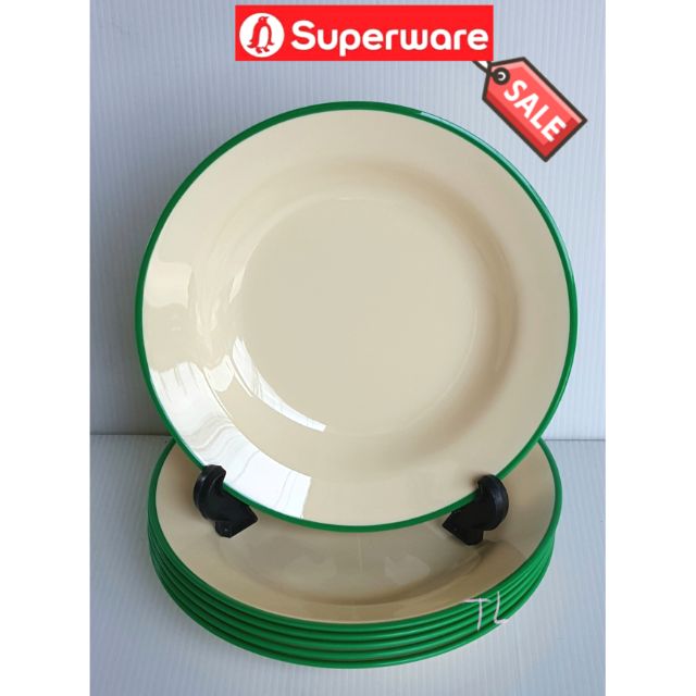 ซุปเปอร์แวร์ จานทรงลึก9"=6ชิ้น ลายวันวาน ซุปเปอร์แวร์เกรดA
