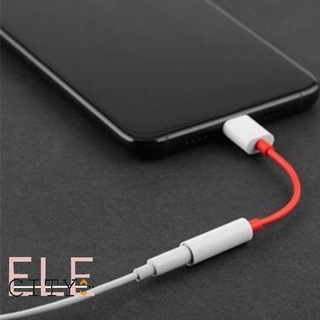 Ele Type C To 3 . 5 mm Audio Aux อะแดปเตอร์สายเคเบิ้ลแจ็คเสียงหูฟังสําหรับ Oneplus