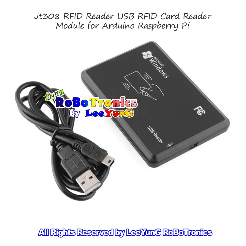 JT308 USB 125KHz RFID Reader USB RFID Card Reader โมดูลสําหรับ Arduino Raspberry Pi