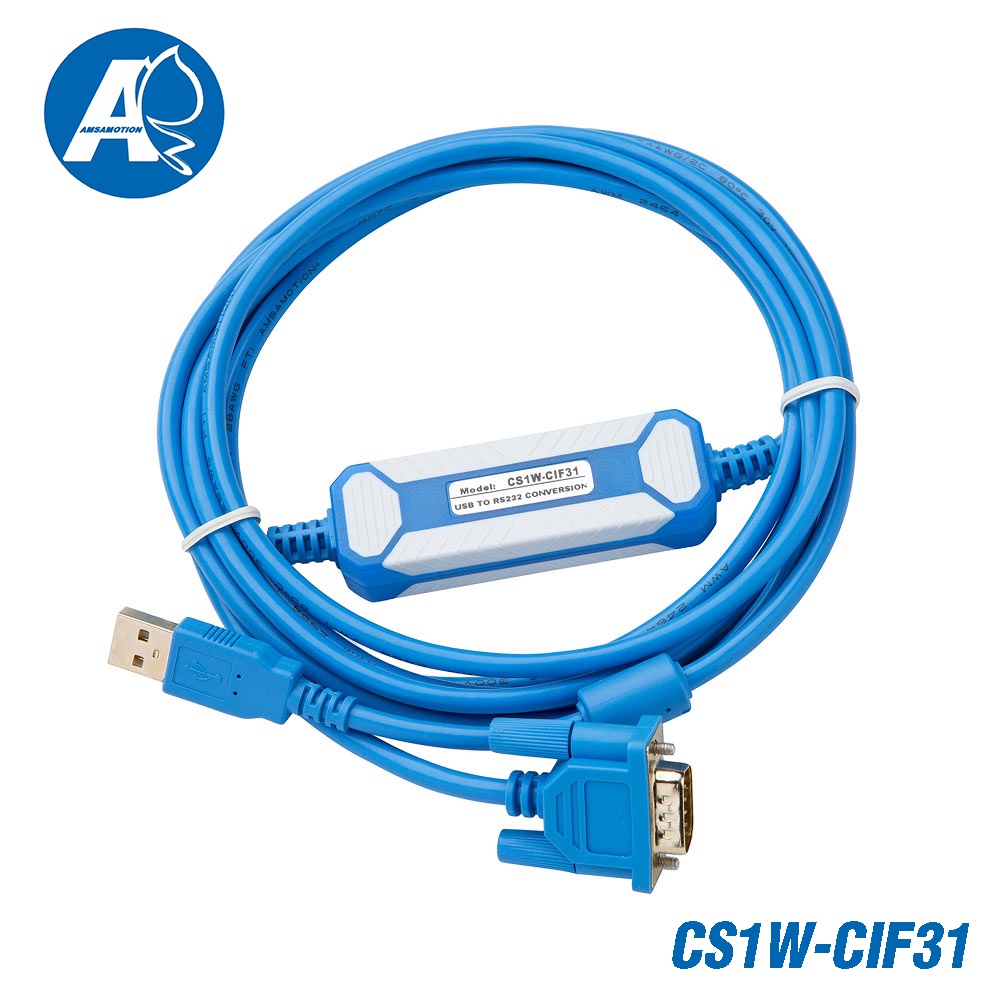 CS1W-CIF31 สวิตช์ USB พอร์ตอนุกรม RS232 สายอุตสาหกรรมพร้อม USB-CIF31 USB-RS232