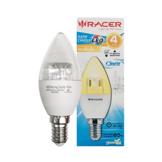 RACER หลอดไฟ LED รุ่น KATIE 4W E14/WW Candle กำลัง 4 วัตต์ Warm White