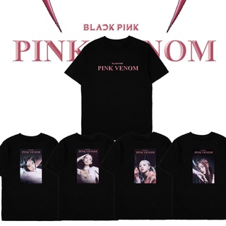 เสื้อยืดผ้าฝ้ายพิมพ์ลายT-shirt Blackpink Pink Venom