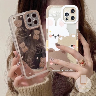 เคสโทรศัพท์มือถือ Tpu นิ่ม แบบใส กันกระแทก ป้องกันกล้อง ลายหมีน่ารัก สําหรับ Infinix Hot 11 Play Smart 6 Smart 5 Hot 10 Play Hot 11 Hot 11s Hot 9 Play Hot 10lite