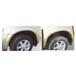 คิ้วล้อ 4นิ้ว D-Max 2007-2011 แบบเรียบ ขอบยาง สีดำด้าน