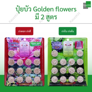 ปุ๋ยบัว โกลเดนฟลาวเวอร์ ปุ๋ยบอน ปุ๋ยไม้น้ำ Golden Flowers 14 เม็ด เร่งต้น เร่งใบ เร่งราก/เร่งดอก เร่งสี ราคาถูก ส่งไว