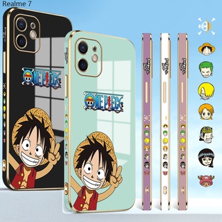 Realme 7 7i 6 6i 5 5S 5i 2 Pro 5G เคสเรียวมี สำหรับ Case Cartoon Happy Straw Hat Kid TPU เคส เคสโทรศัพท์ เคสมือถือ