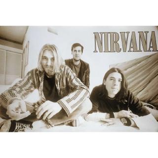 Nirvana (l),โปสเตอร์วงดนตรีต่างประเทศ AM/EU