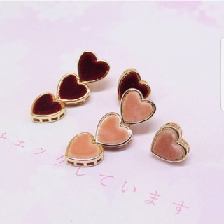 Triple heart earring