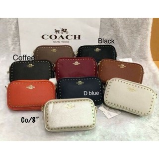 🚛💨พร้อมส่งอย่างไว !!! Coach👜 2ซิป กระเป๋าสะพายข้าง งานปั๊มแบรนด์💯