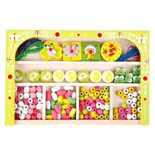 ของเล่นเด็ก ของเล่นไม้ ชุดร้อวเชือก DIY