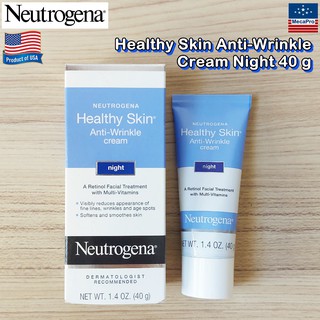 Neutrogena® Healthy Skin Anti-Wrinkle Cream Night 40g นูโทรจีนา ครีมบำรุงผิว สำหรับกลางคืน