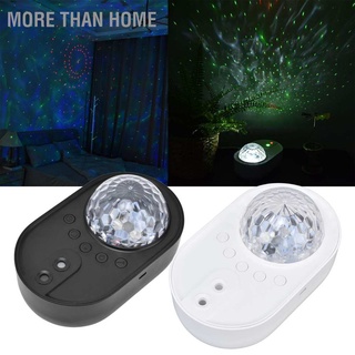 More than Home Spacecraft Projection Lamp RGB Effects Remote Control Wireless Connection Mini Colorful for Room Party