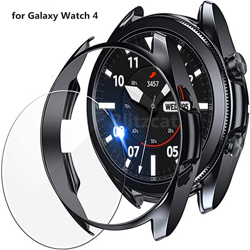เคส + ฟิล์มกระจกนิรภัย Tpu กันรอยหน้าจอสําหรับ Samsung Galaxy Watch4 Classic 46Mm 42Mm Watch4 44Mm #1