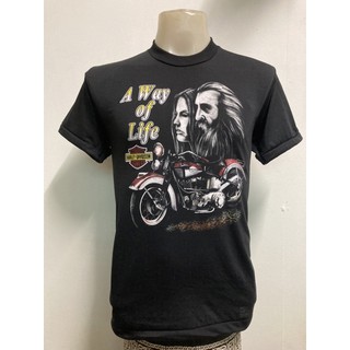 ถูกสุดๆเสื้อยืด ลาย Harley Davidson สไตล์วินเทจรหัสเต็ม