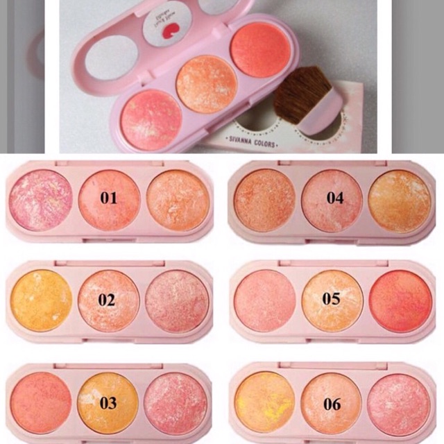 ปัดแก้ม Sivanna 3 หลุม