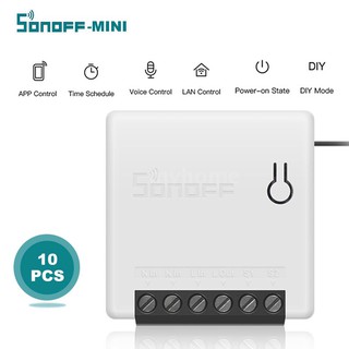 สวิทช์Sonoff - Mini - Two สวิทช์อัจฉริยะขนาดเล็กและกะทัดรัด 10ชิ้น