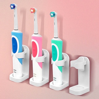 1Pcs ABS Space Saving Traceless Wall-Mounted Non-slip White Bathroom Accessories Stand Rack Organizer Electric Toothbrush Holder