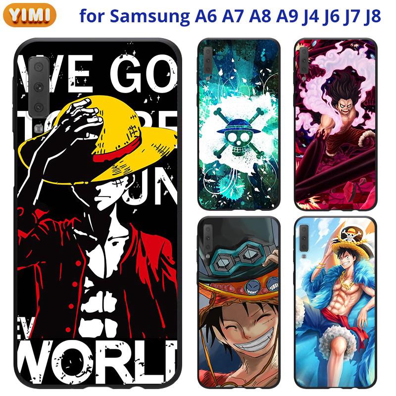 เคส SAMSUNG A22 A42 A50 A30S A50S A20S A21S J4+ J6+ J7+ J7 Prime Pro มือถือสำหรับเคสโทรศัพท์มือถือลายการ์ตูนลูฟี่สําหรับ