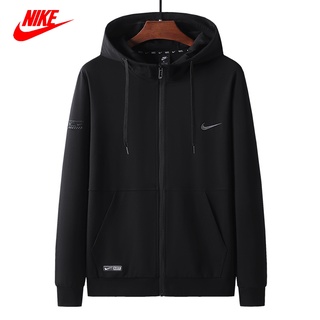 Nike ของแท้ 100% เสื้อแจ็กเก็ต เสื้อคาร์ดิแกน มีฮู้ด พลัสไซซ์ ลําลอง สําหรับผู้ชาย