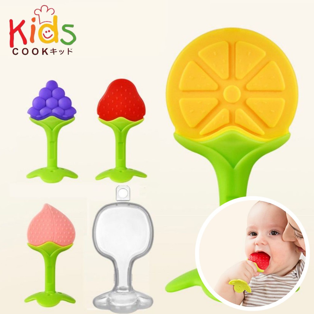 ซื้อ KIDSCOOK KD1800 ยางกัดซิลิโคน รูปผลไม้ - ไม่มีกล่อง (A7)