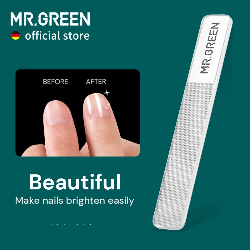 MR.GREENนาโนเทคโนโลยี ที่ตะไบเล็บแก้ว อาชีพ ทำเล็บมือเครื่องมืองานศิลปะล้างเล็บทำให้กระจ่างใสได้อย่างง่ายดาย