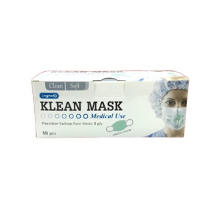 หน้ากากอนามัยทางการแพทย์ หน้ากากอนามัย Klean mask (Longmed) Next Health (TLM) KF94 แมสทางการแพทย์ หนา 3 ชั้น หายใจสะดวก