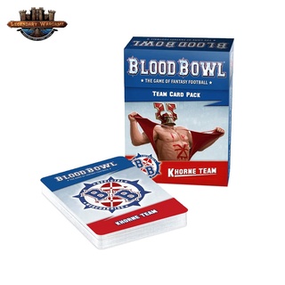 [GWพร้อมส่ง]WARHAMMER: BLOOD BOWL: KHORNE TEAM CARD PACK โมเดล