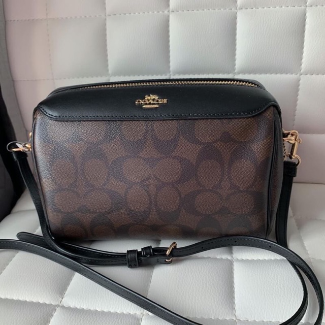 Coach satchel bag  - Size : 7 3/4" (L) x 5 1/4" (H) x 4" (W)
