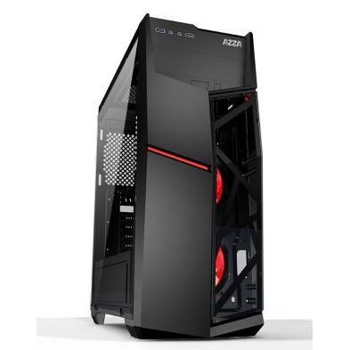 CASE (เคส) AZZA Mid Tower Gaming Computer Case Golem 221 – Black - รับประกัน 1 ปี