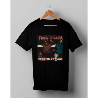 เสื้อยืดโอเวอร์ไซส์Gildan เสื้อยืด ผ้าฝ้าย 100% พิมพ์ลาย Three-6 Mafia Mystic Stylez สไตล์วินเทจ เข้ากับทุกการแต่งกาย สํ