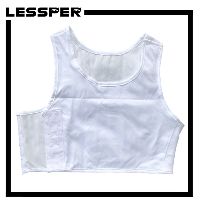 เสื้อกล้ามทอม ครึ่งตัว LESSPER สีขาว