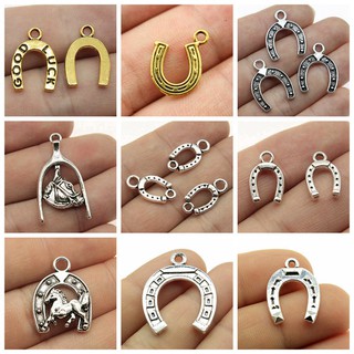 จี้รูปเกือกม้า สําหรับทําเครื่องประดับแฮนด์เมด Diy