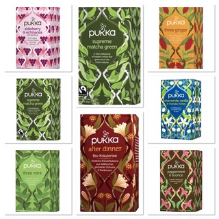 ชาสมุนไพร ออร์แกนิค ปราศจากคาเฟอีน Pukka Organic Tea -- 20 Tea Bags มีให้เลือก 8 ชนิดค่ะ