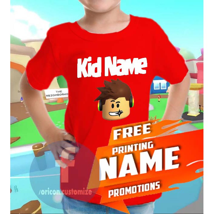 Roblox tshirt / เกมมือถือเกม Tee / gamer เสื้อยืดสาวเสื้อ DIY ชื่อเกมน่ารัก baju roblox gfx baju เสื