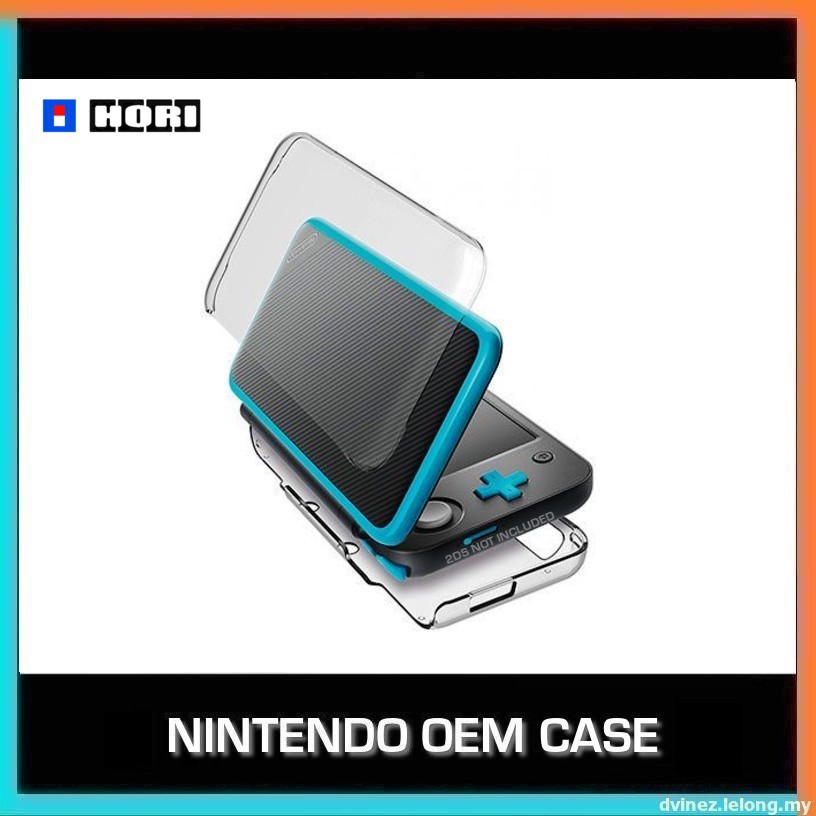 Nintendo New 2DS XL LL Hori Crystal Clear Clear Hard Soft Cover Protection Case