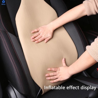 Universal Dynamic Air Bag Support Lumbar Cushion Smart Lumbar Support For Car Auto Seat Back Waist Hand-Operated Air Pump Back Waist Rest Protector 【 Blue】