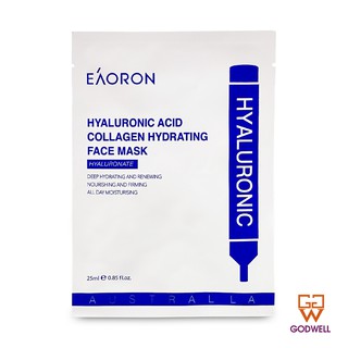 Eaoron - Eaoron Hyaluronic Acid Collagen Face Mask 2pcs - Ship From Hong Kong