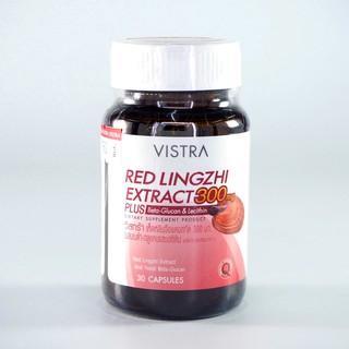 Vistra Red Lingzhi 300 mg Plus Beta Glucan 30 เม็ด